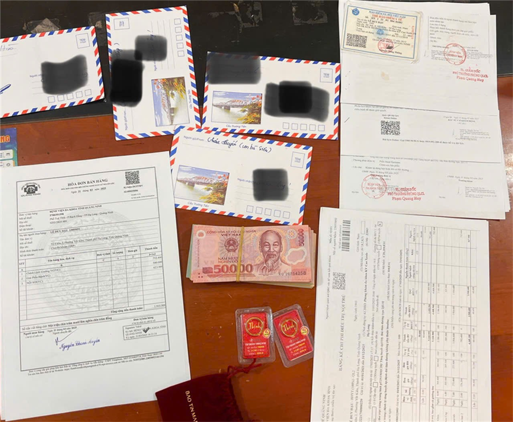 Tài sản mà Trung tá Phạm Hải Dương nhặt được.