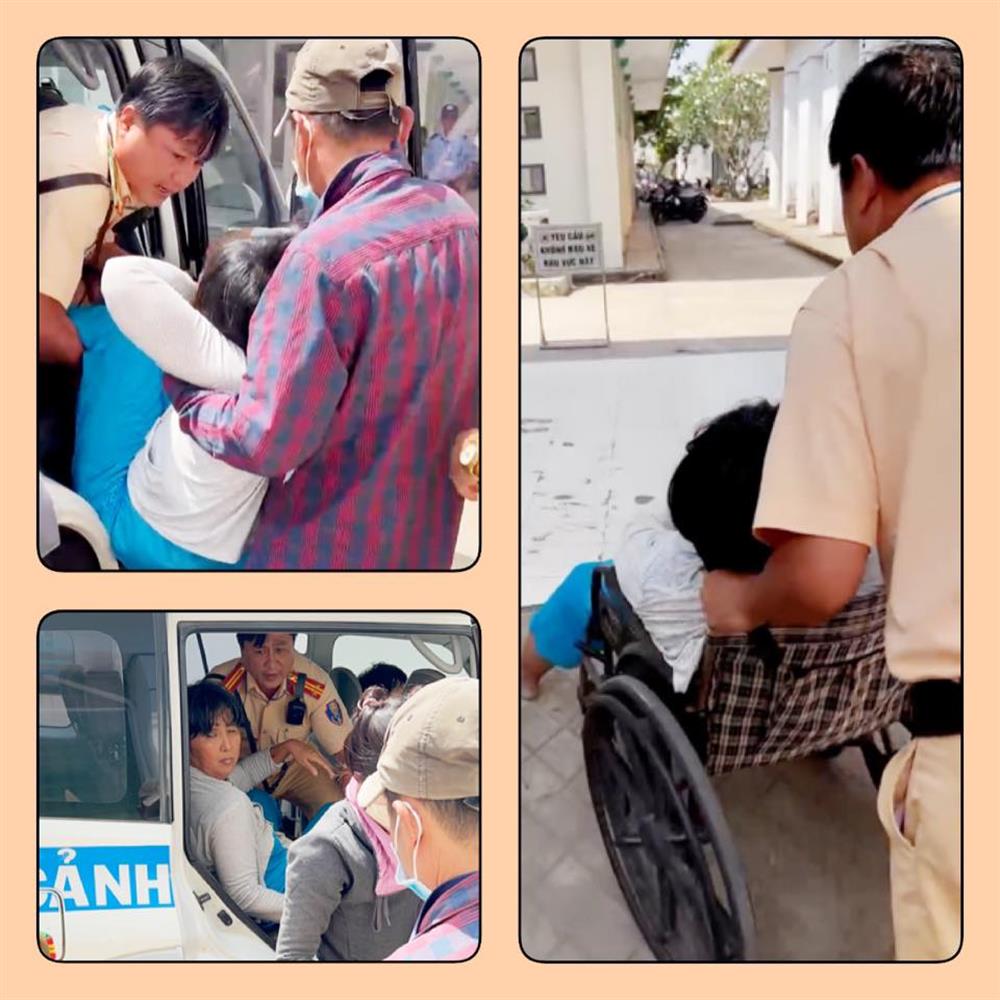 Tổ công tác đưa bệnh nhân Hồng đến Bệnh viện cấp cứu kịp thời.