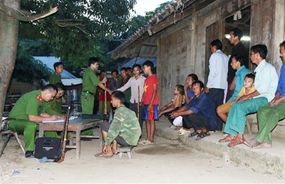 Trưởng Công an xã làm tốt công tác dân vận