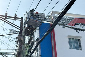 Trà Vinh: Giải cứu kịp thời 02 nạn nhân bị điện giật khi thi công công trình
