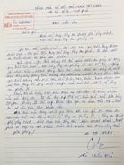 Người dân viết thư cảm ơn về tinh thần trách nhiệm của chiến sĩ Công an