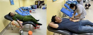 Đoàn viên Công an tỉnh Kiên Giang kịp thời hiến máu cứu 02 bệnh nhân