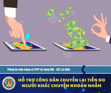 Công an tỉnh Lai Châu hỗ trợ người dân nhận lại tiền do chuyển khoản nhầm