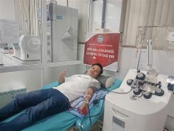 Cán bộ Công an huyện vượt chặng đường 60km hiến tiểu cầu cứu hai cháu nhỏ trong đêm