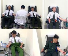 Cán bộ, chiến sĩ Công an tỉnh Sơn La kịp thời hiến máu cứu 02 bệnh nhân qua cơn nguy kịch
