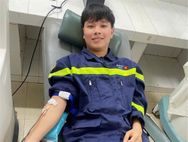 Chiến sĩ Cảnh sát phòng cháy, chữa cháy Quảng Nam kịp thời hiến máu cứu người