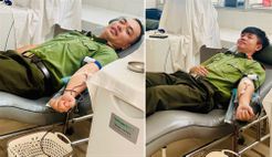 03 cán bộ Công an Quảng Nam hiến máu cấp cứu bệnh nhân nguy kịch