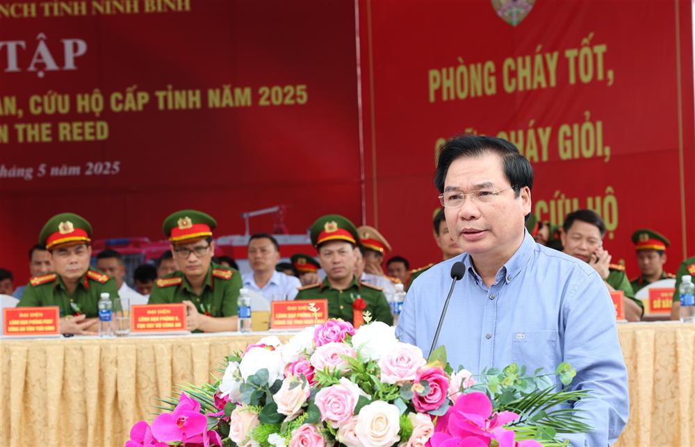 Đồng chí Tống Quang Thìn phát biểu tại Lễ Khai mạc.