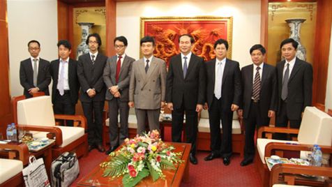 Bộ trưởng Trần Đại Quang tiếp đoàn đại biểu Báo Mainichi của Nhật Bản