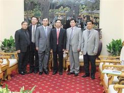 Lãnh đạo Bộ Công an tiếp khách