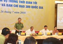 Bộ trưởng Tô Lâm dự Hội nghị sơ kết công tác 6 tháng đầu năm 2018 của Ban Chỉ đạo 138/CP và Ban Chỉ đạo 389 Quốc gia